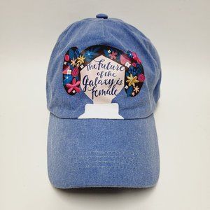 Disney Park Star Wars Leia Future of the Galaxy is Female Denim Baseball Cap Hat